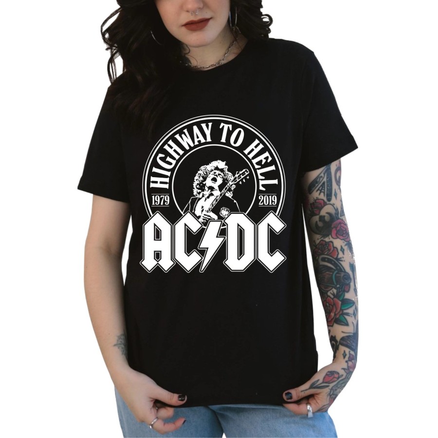 Rockwear Brasil - Baby look Acdc Rockwear Preta