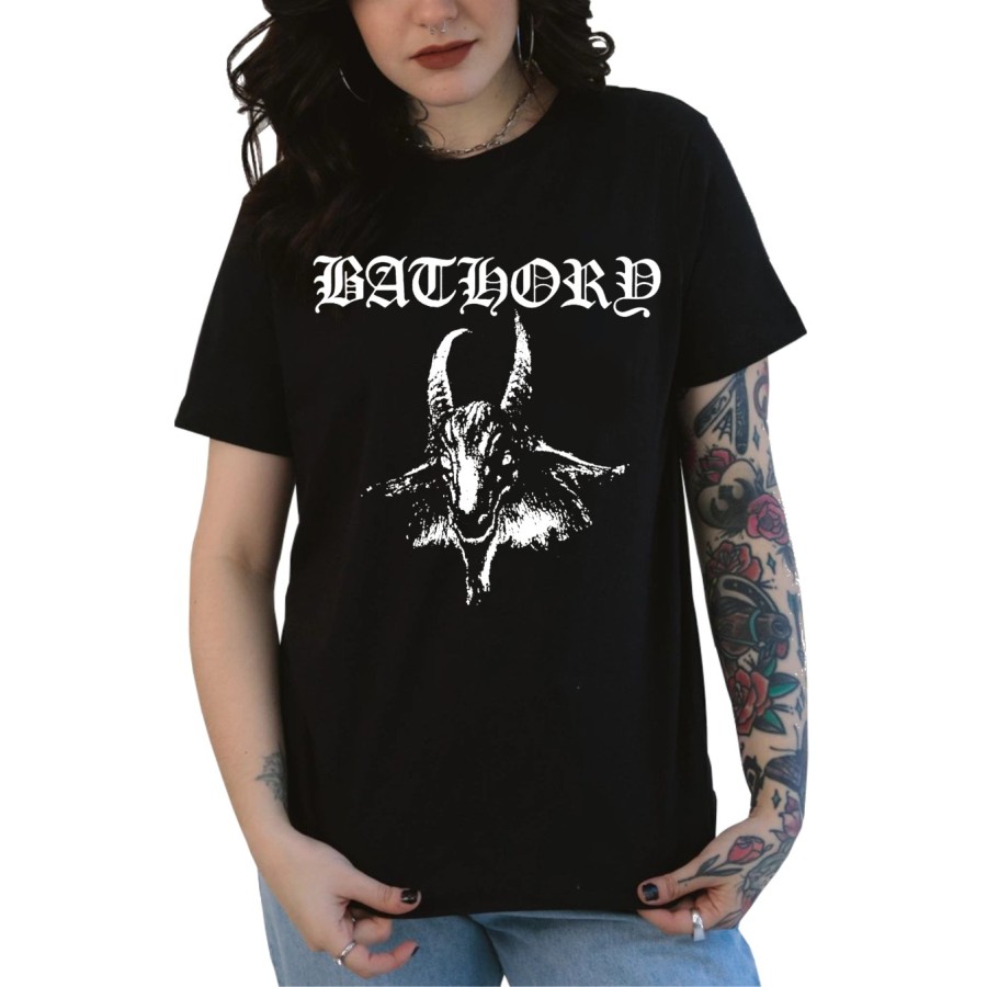 Rockwear Brasil - Baby look Bathory Rockwear Preta