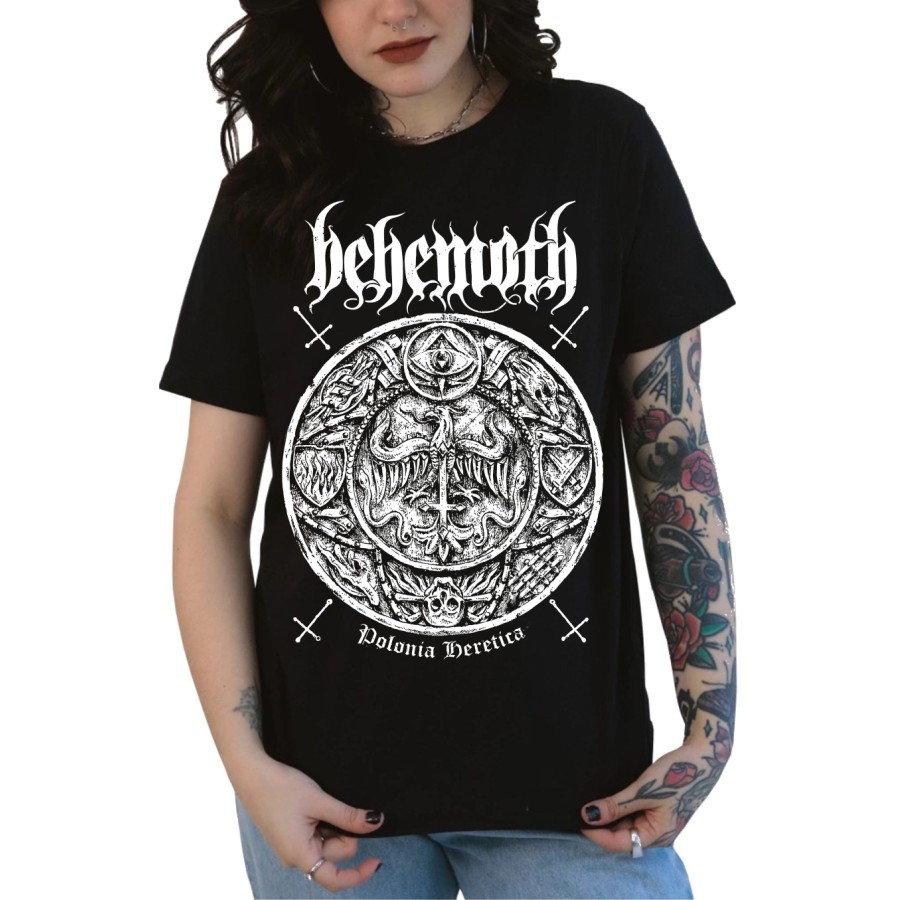 Rockwear Brasil - Baby look Behemoth 3 Rockwear Preta