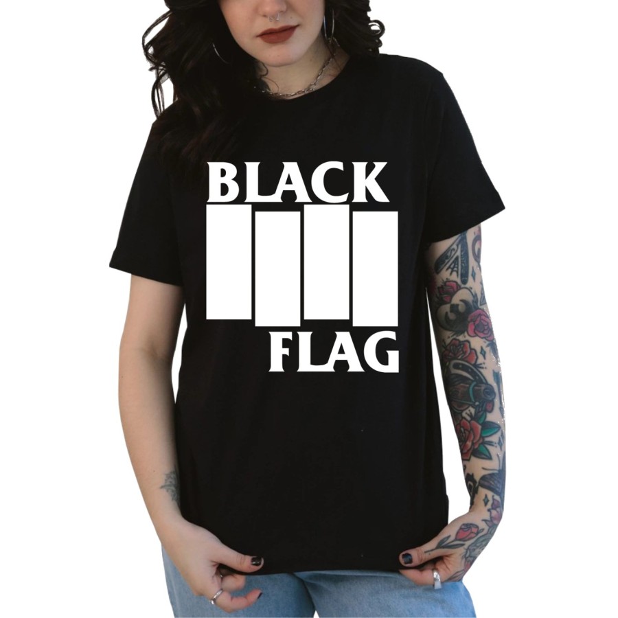 Rockwear Brasil - Baby look Black Flag Rockwear Preta