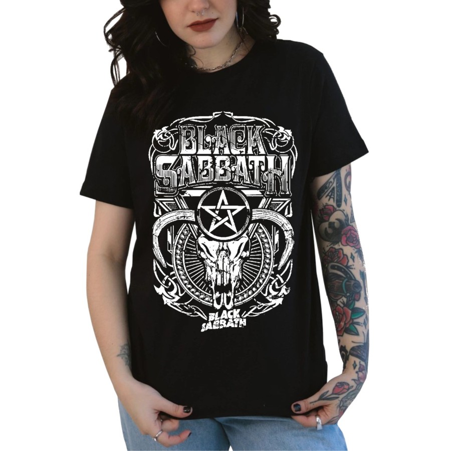 Rockwear Brasil - Baby look Black Sabbath Rockwear Preta