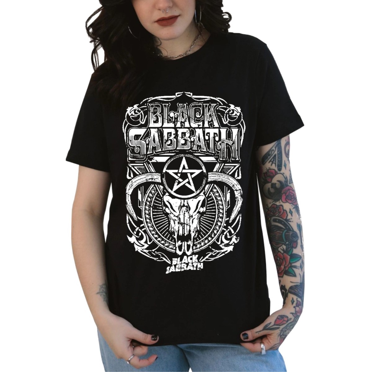 Rockwear Brasil - Baby look Black Sabbath Rockwear Preta