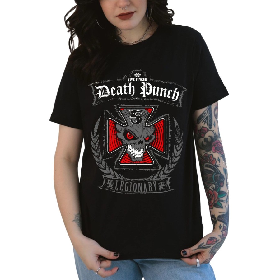 Rockwear Brasil - Baby look Five Finger Death Punch 3 Rockwear Preta