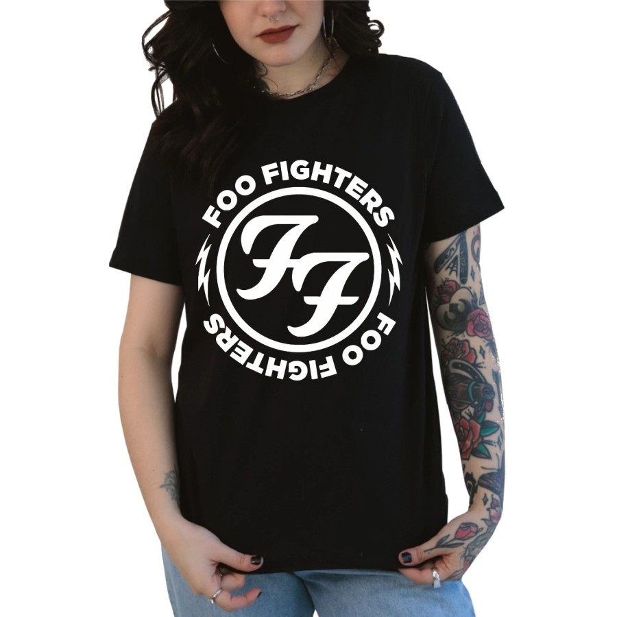Rockwear Brasil - Baby look Foo Fighters Rockwear Preta