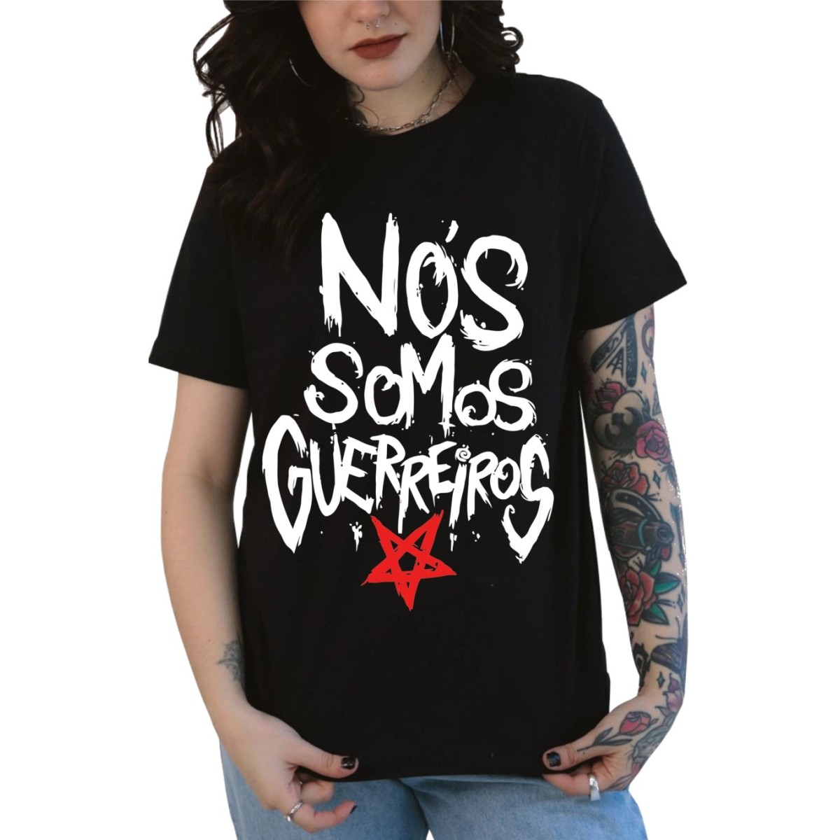 Rockwear Brasil - Baby look Gloria Rockwear Preta