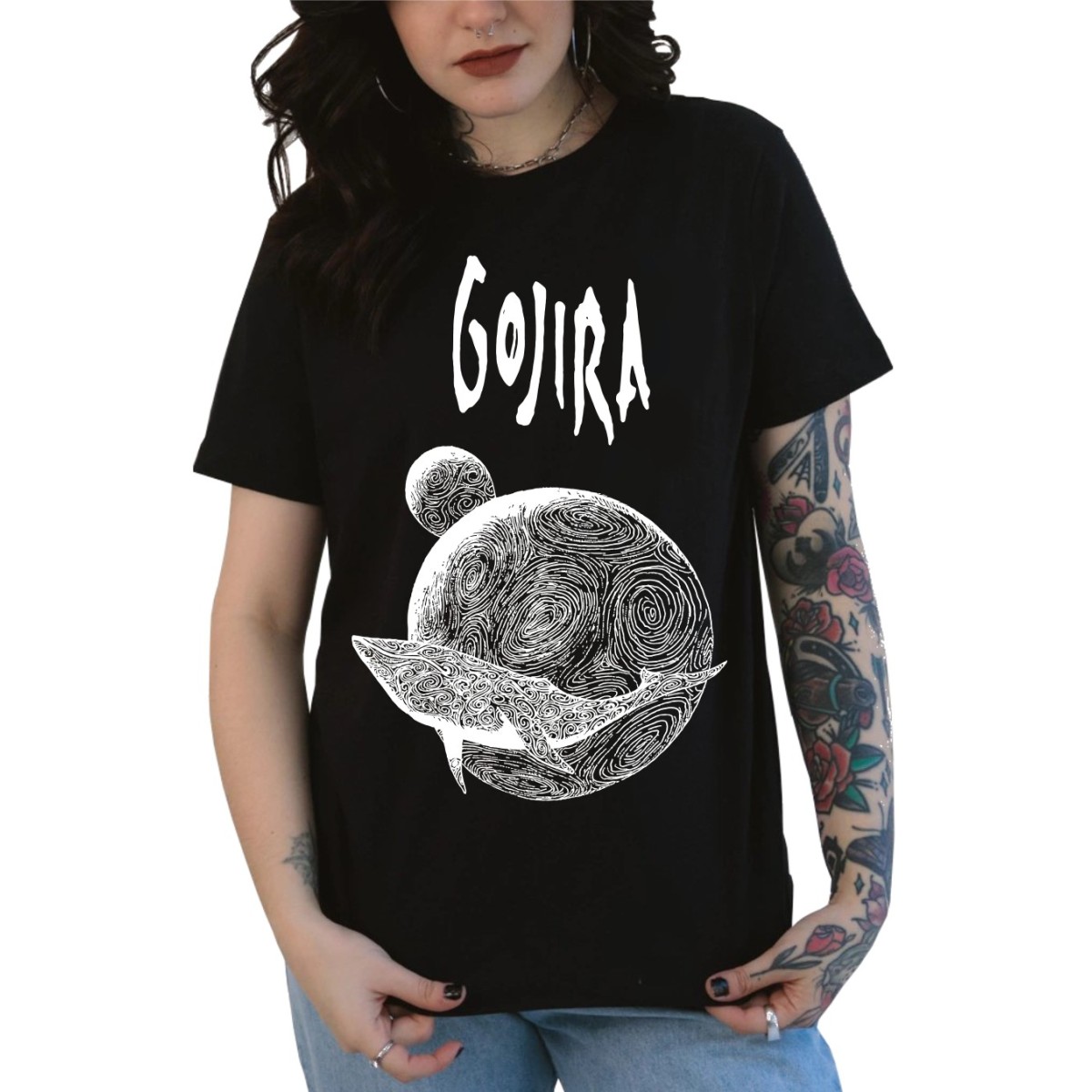 Rockwear Brasil - Baby look Gloria Rockwear Preta