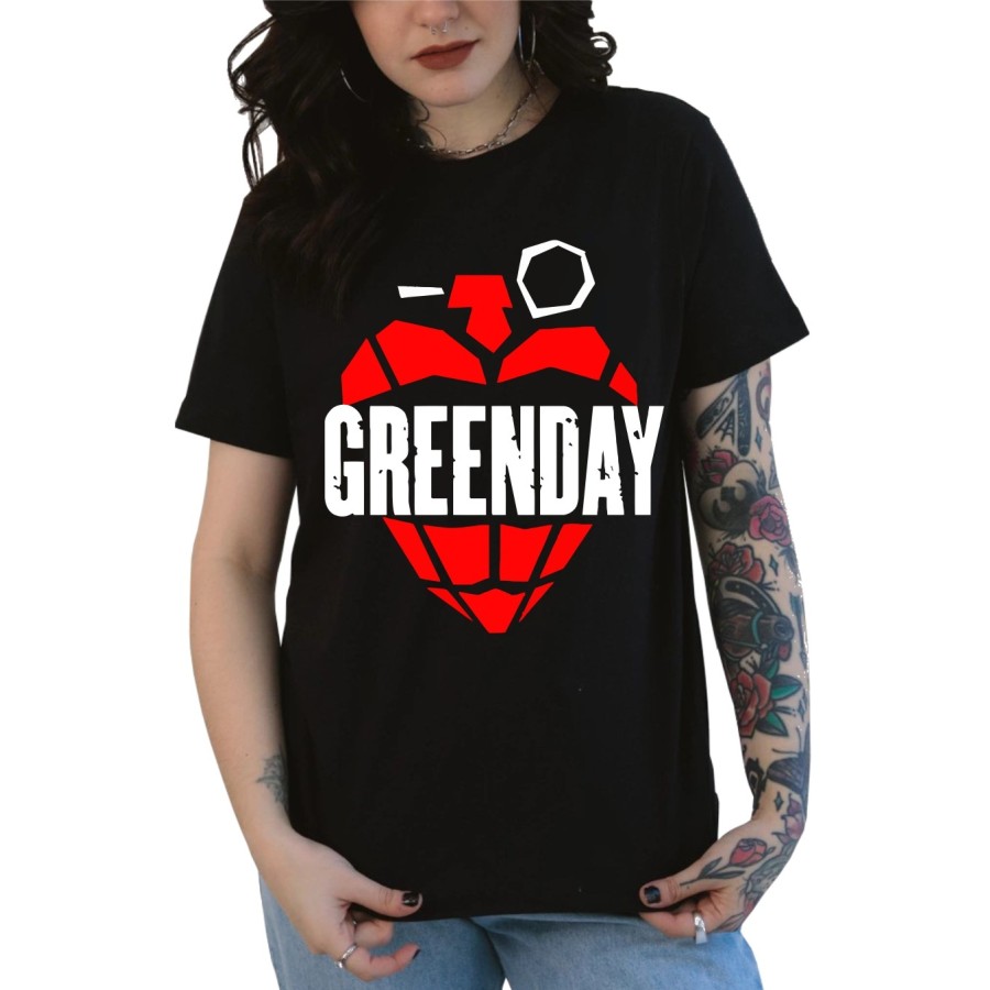 Rockwear Brasil - Baby look Green Day 2 Rockwear Preta