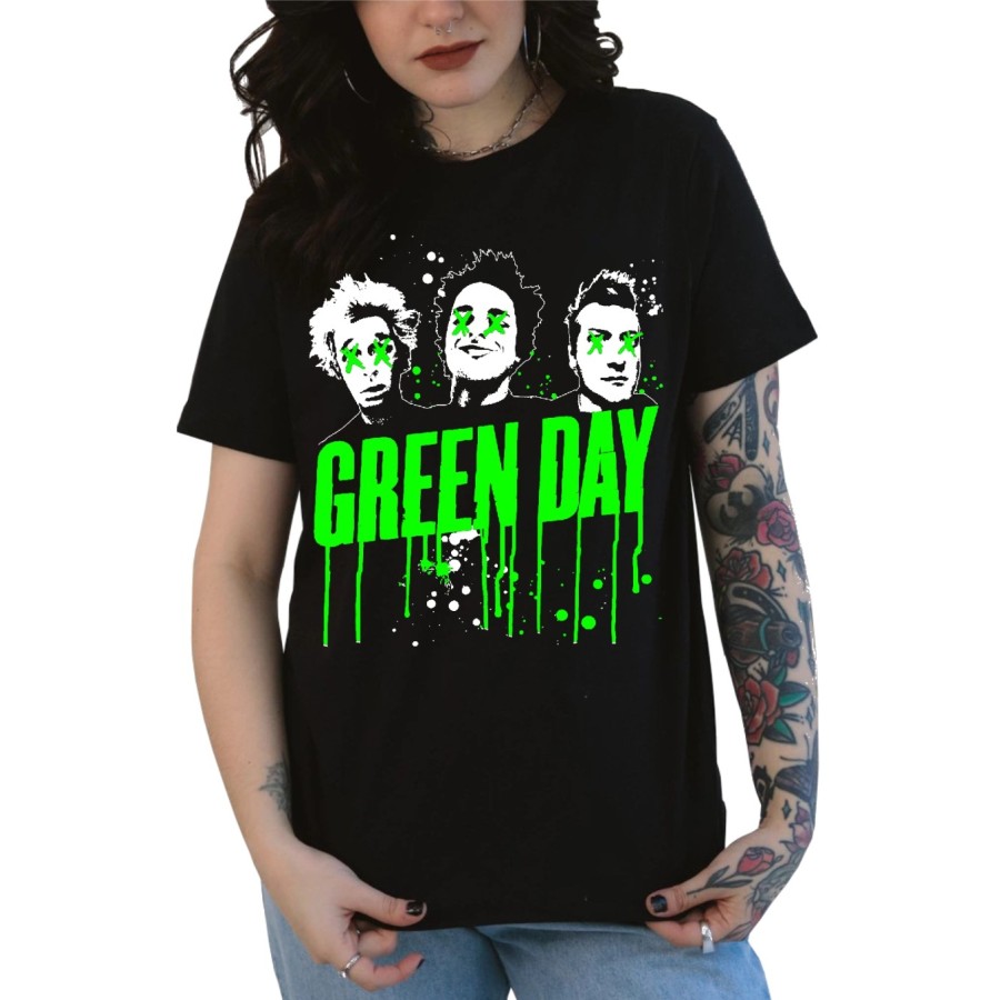 Rockwear Brasil - Baby look Green Day 3 Rockwear Preta