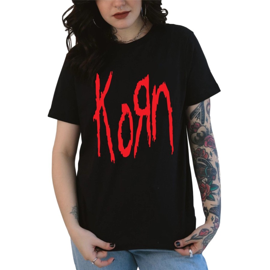 Rockwear Brasil - Baby look Korn Rockwear Preta