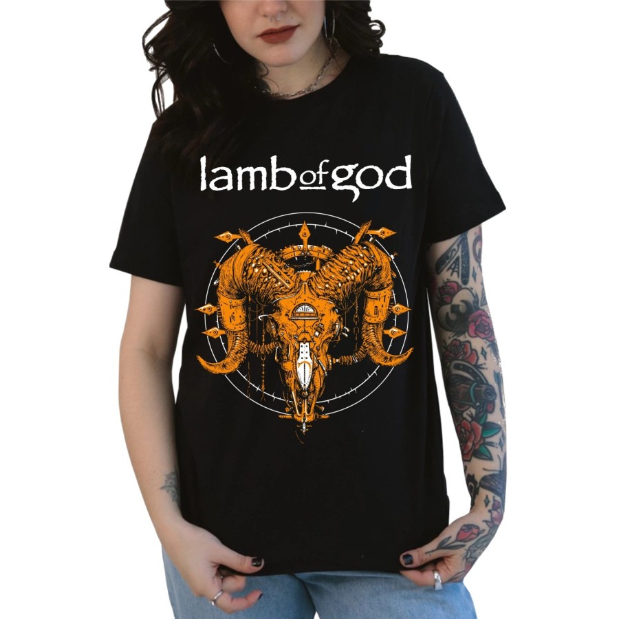Rockwear Brasil - Baby look Lamb Of God 6 Rockwear Preta