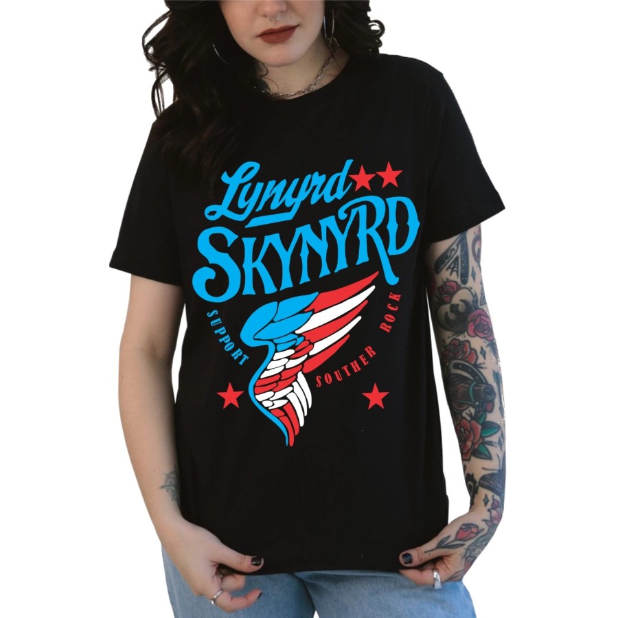 Rockwear Brasil - Baby look Lynyrd Skynyrd 3 Rockwear Preta