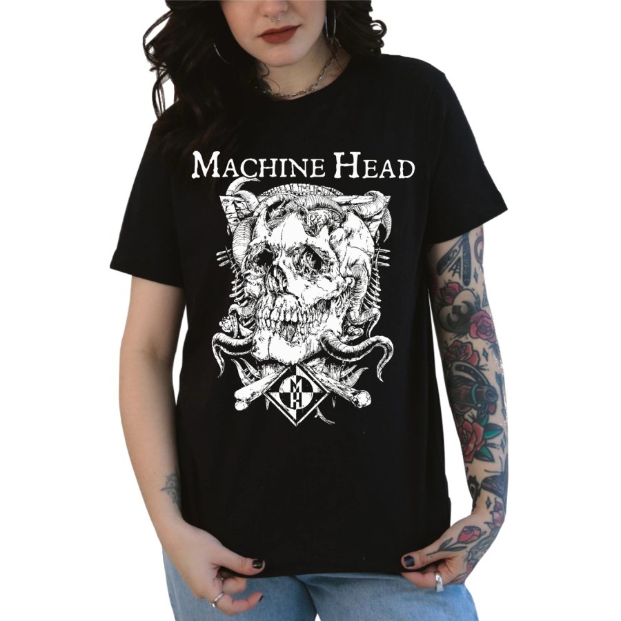 Rockwear Brasil - Baby look Machine Head Rockwear Preta