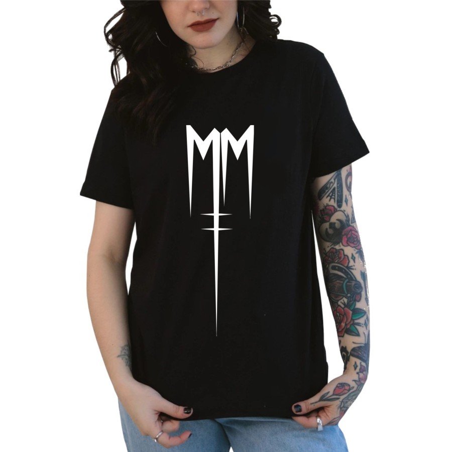 Rockwear Brasil - Baby look Marilyn Manson Rockwear Preta