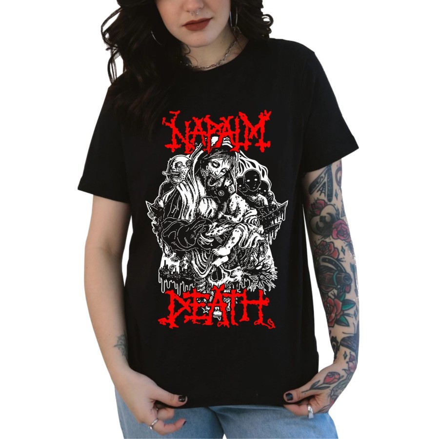 Rockwear Brasil - Baby look Napalm Death 2 Rockwear Preta
