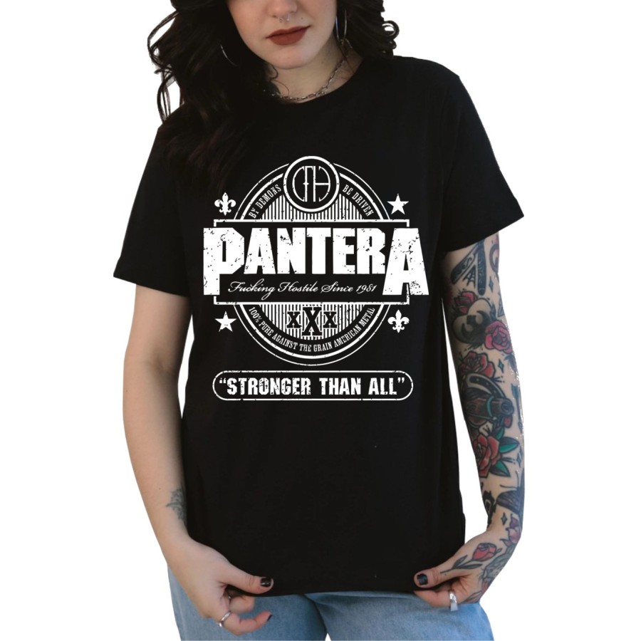 Rockwear Brasil - Baby look Pantera 6 Rockwear Preta