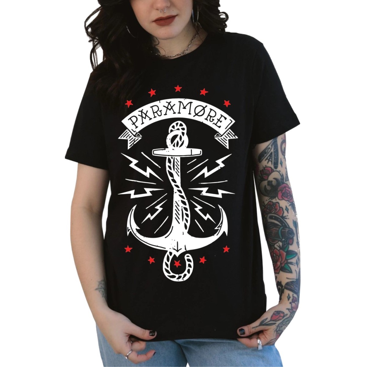 Rockwear Brasil - Baby look Paramore Rockwear Preta