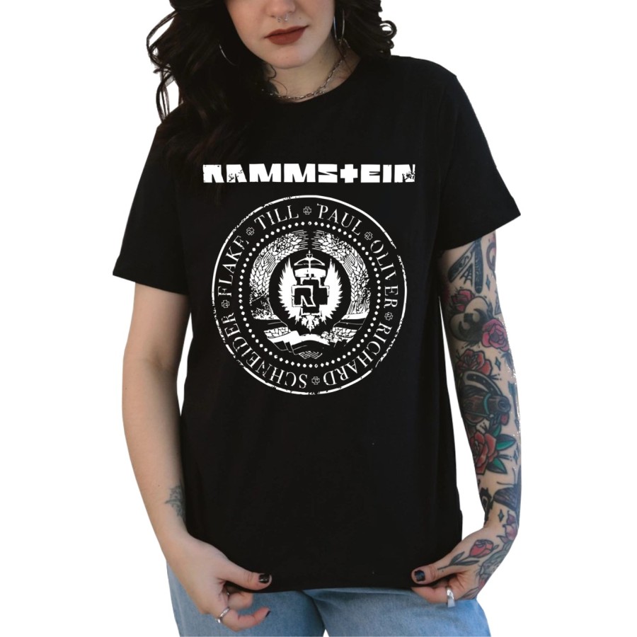 Rockwear Brasil - Baby look Rammstein 2 Rockwear Preta