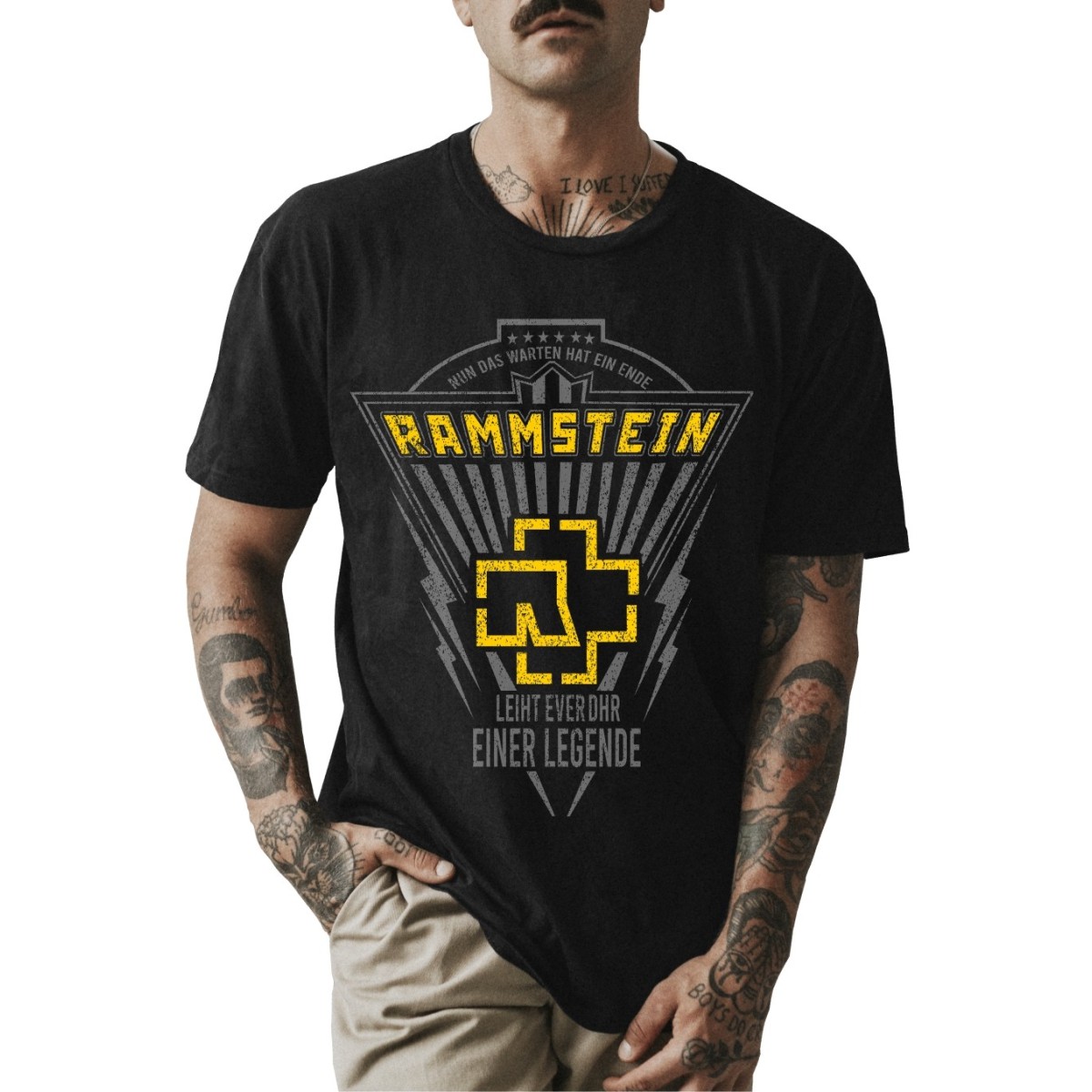 Rockwear Brasil - Camiseta Rammstein 3 Rockwear Preta