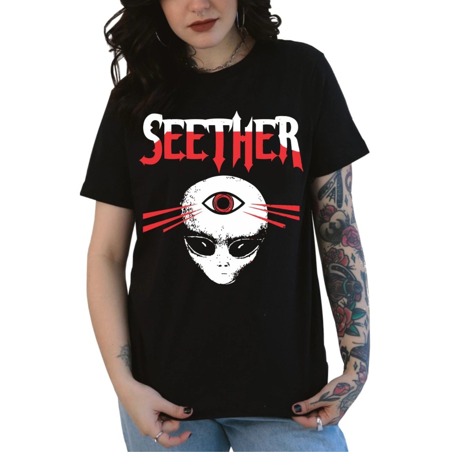 Rockwear Brasil - Baby look Seether Rockwear Preta