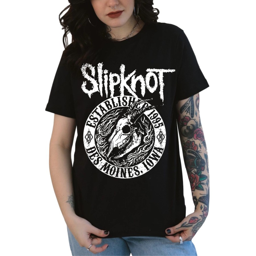 Rockwear Brasil - Baby look Slipknot Rockwear Preta