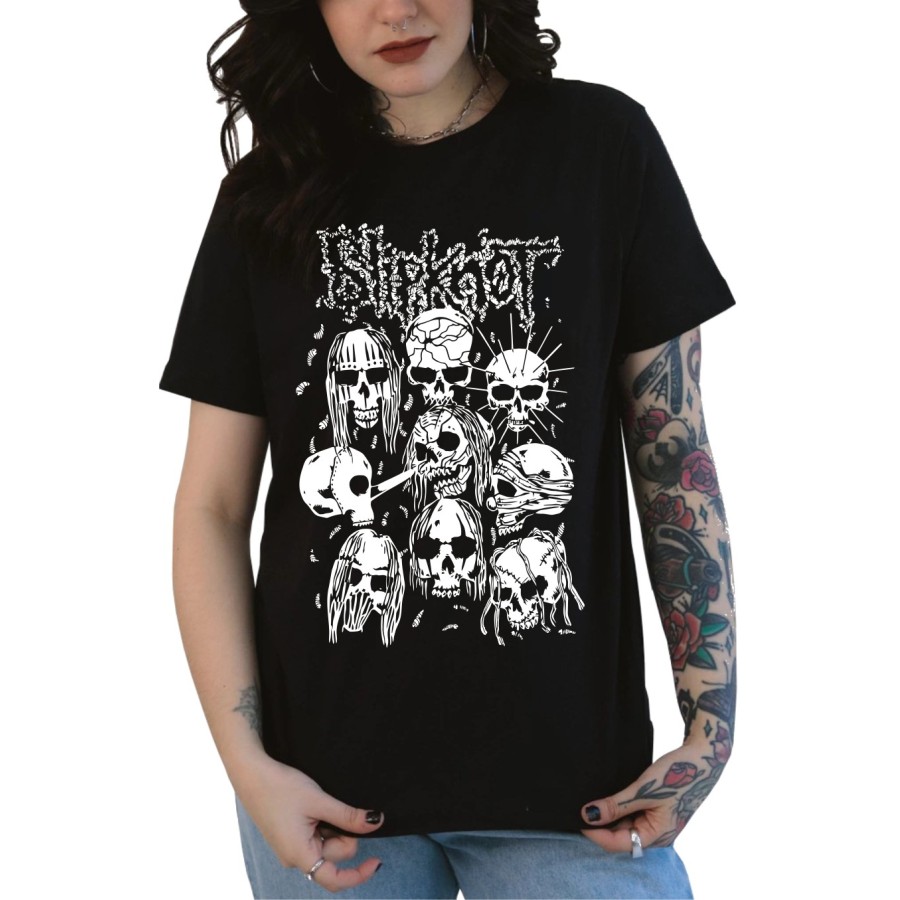 Rockwear Brasil - Baby look Slipknot 2 Rockwear Preta