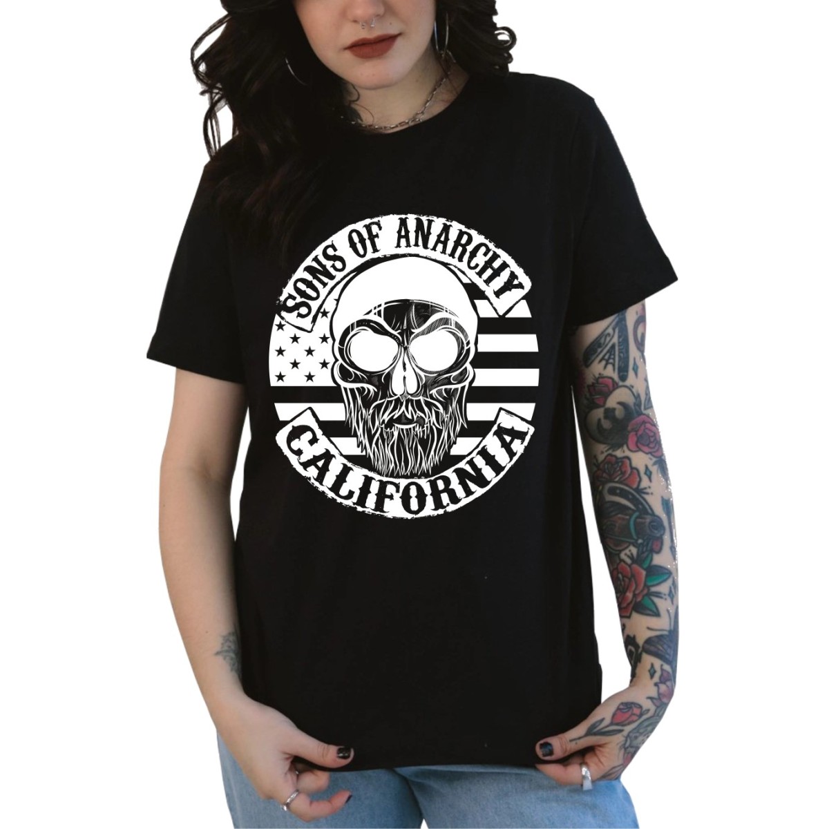 Rockwear Brasil - Baby look Sons Of Anarchy Rockwear Preta