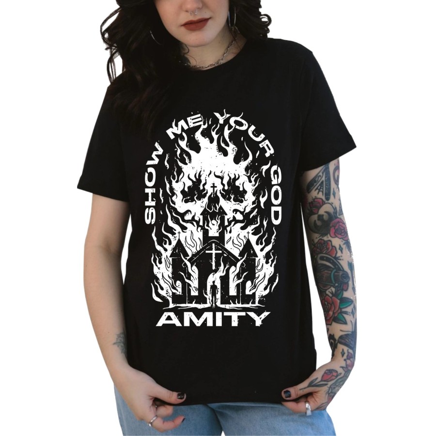 Rockwear Brasil - Baby look The Amity Affliction Rockwear Preta