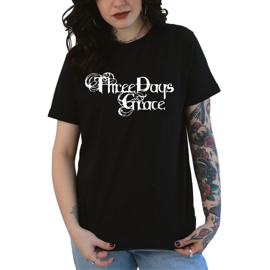 Rockwear Brasil - Baby look Three Days Grace Rockwear Preta