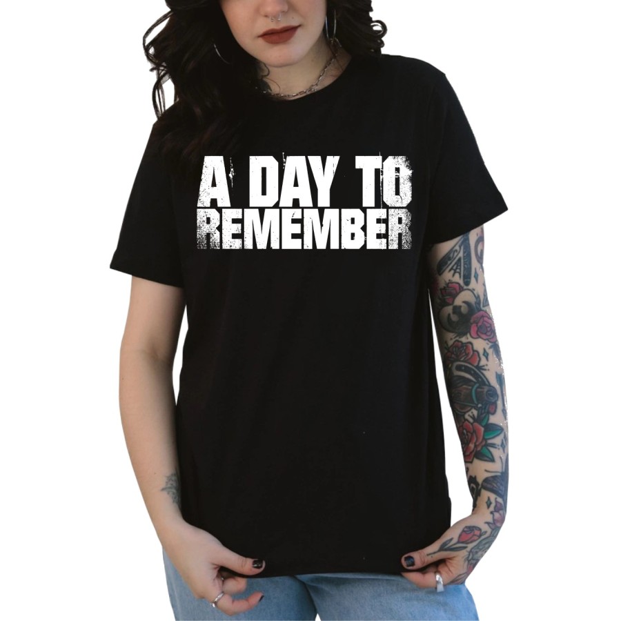 Rockwear Brasil - Baby look A Day To Remember 5 Rockwear Preta