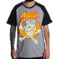 Rockwear Brasil - Camiseta Raglã Anthrax Rockwear Preta