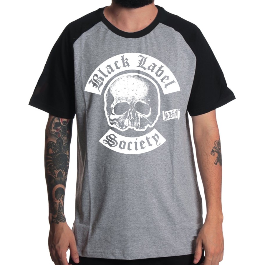 Rockwear Brasil - Camiseta Raglã Black Label Society 2 Rockwear Preta