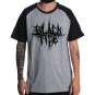 Rockwear Brasil - Camiseta Raglã Blacktide Rockwear Preta