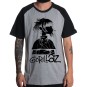 Rockwear Brasil - Camiseta Raglã Gorillaz Rockwear Preta