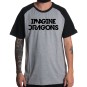 Rockwear Brasil - Camiseta Raglã Imagine Dragons Rockwear Preta