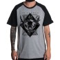 Rockwear Brasil - Camiseta Raglã In Flames 2 Rockwear Preta