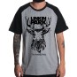Rockwear Brasil - Camiseta Raglã Linkin Park 4 Rockwear Preta