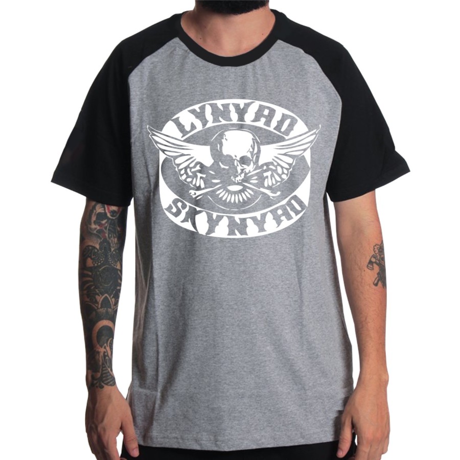Rockwear Brasil - Camiseta Raglã Lynyrd Skynyrd 4 Rockwear Preta