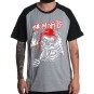 Rockwear Brasil - Camiseta Raglã Misfits 4 Rockwear Preta