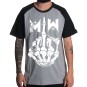 Rockwear Brasil - Camiseta Raglã Motionless In White Rockwear Preta