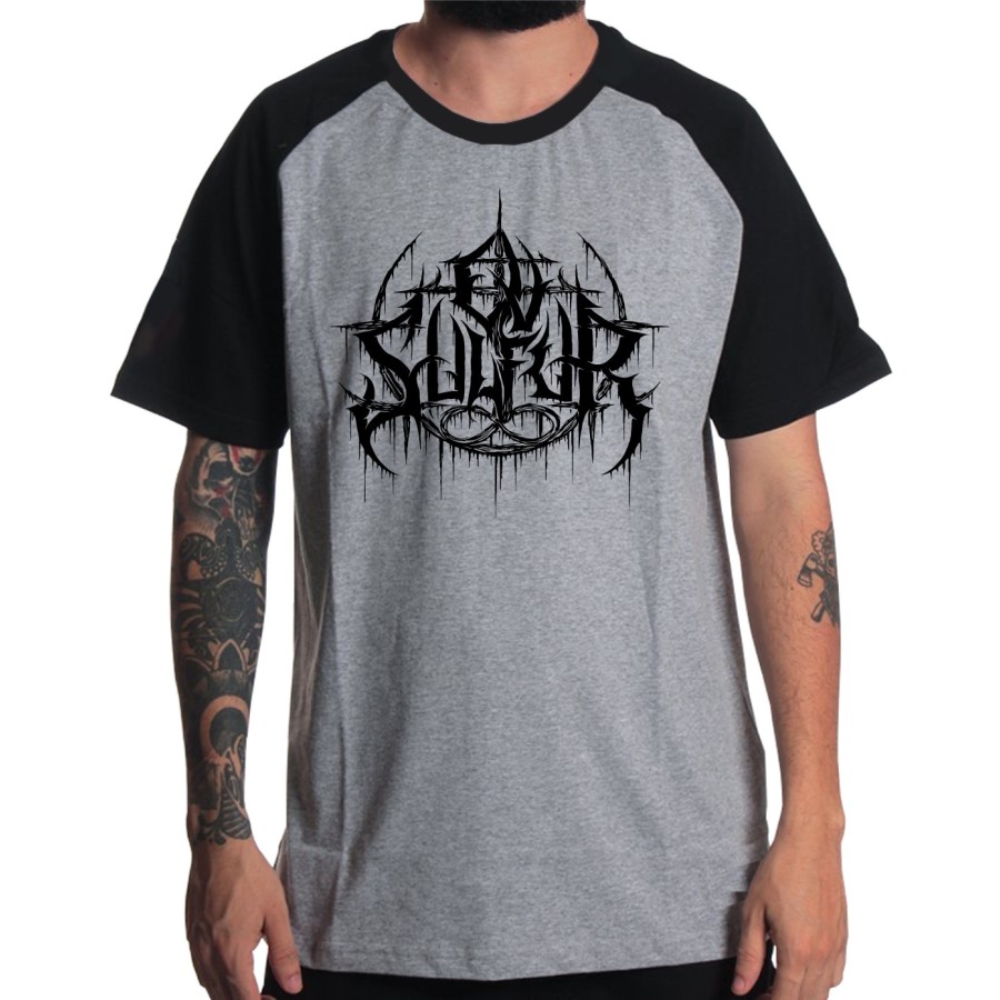 Rockwear Brasil - Camiseta Raglã Ov Sulfur 2 Rockwear Preta