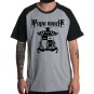 Rockwear Brasil - Camiseta Raglã Papa Roach Rockwear Preta