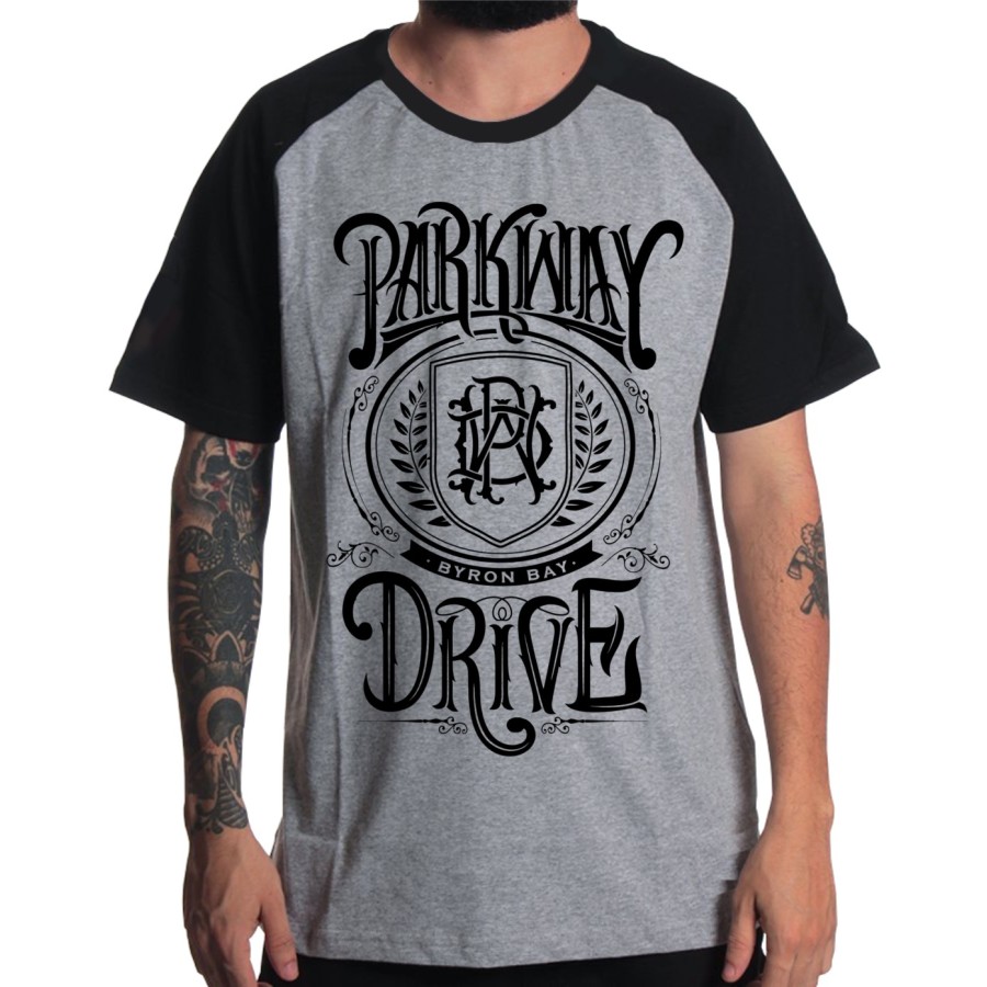 Rockwear Brasil - Camiseta Raglã Parkway Drive Rockwear Preta
