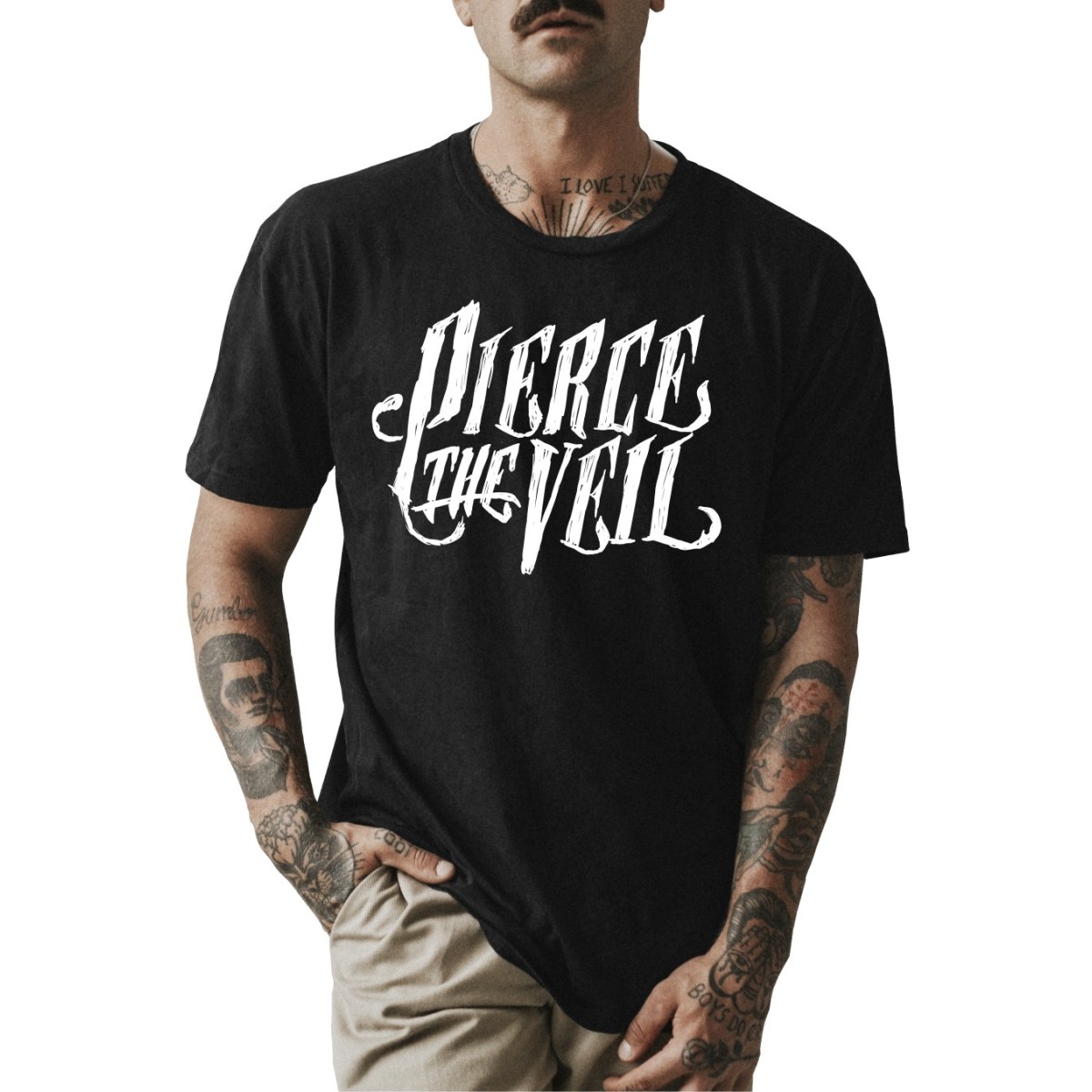 Rockwear Brasil - Camiseta Pierce The Veil 2 Rockwear Preta