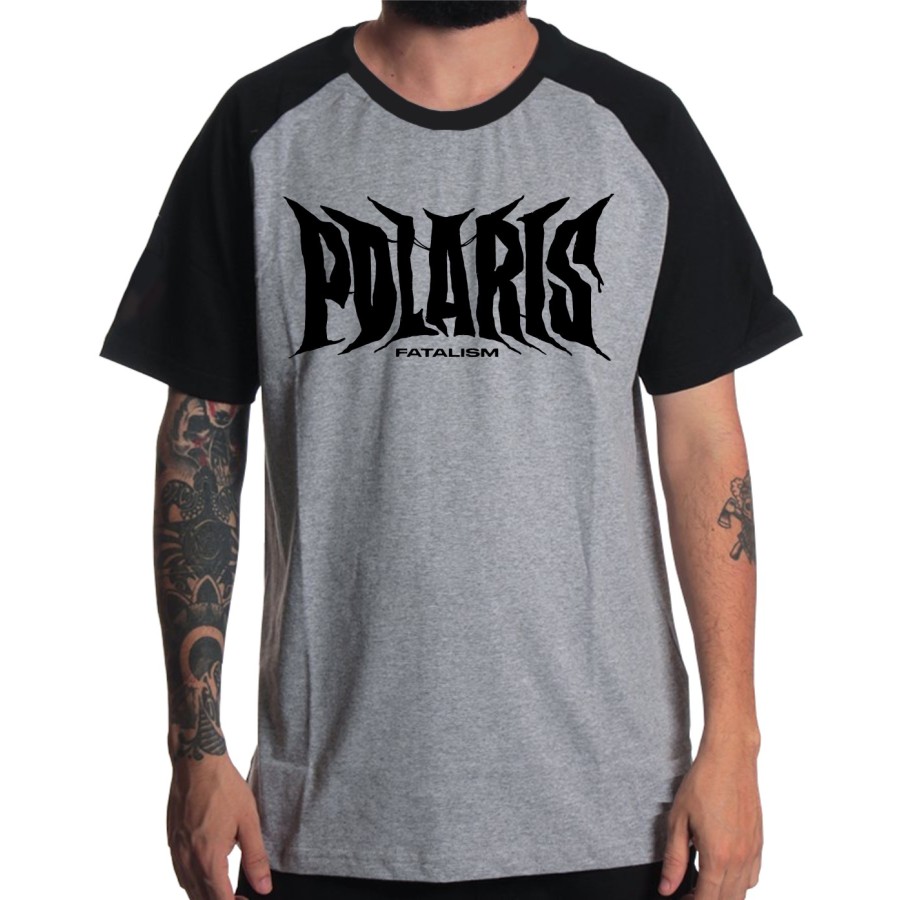 Rockwear Brasil - Camiseta Raglã Polaris Rockwear Preta