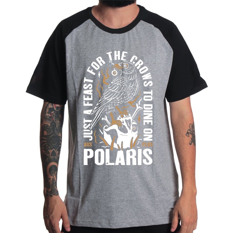 Rockwear Brasil - Camiseta Raglã Polaris 3 Rockwear Preta
