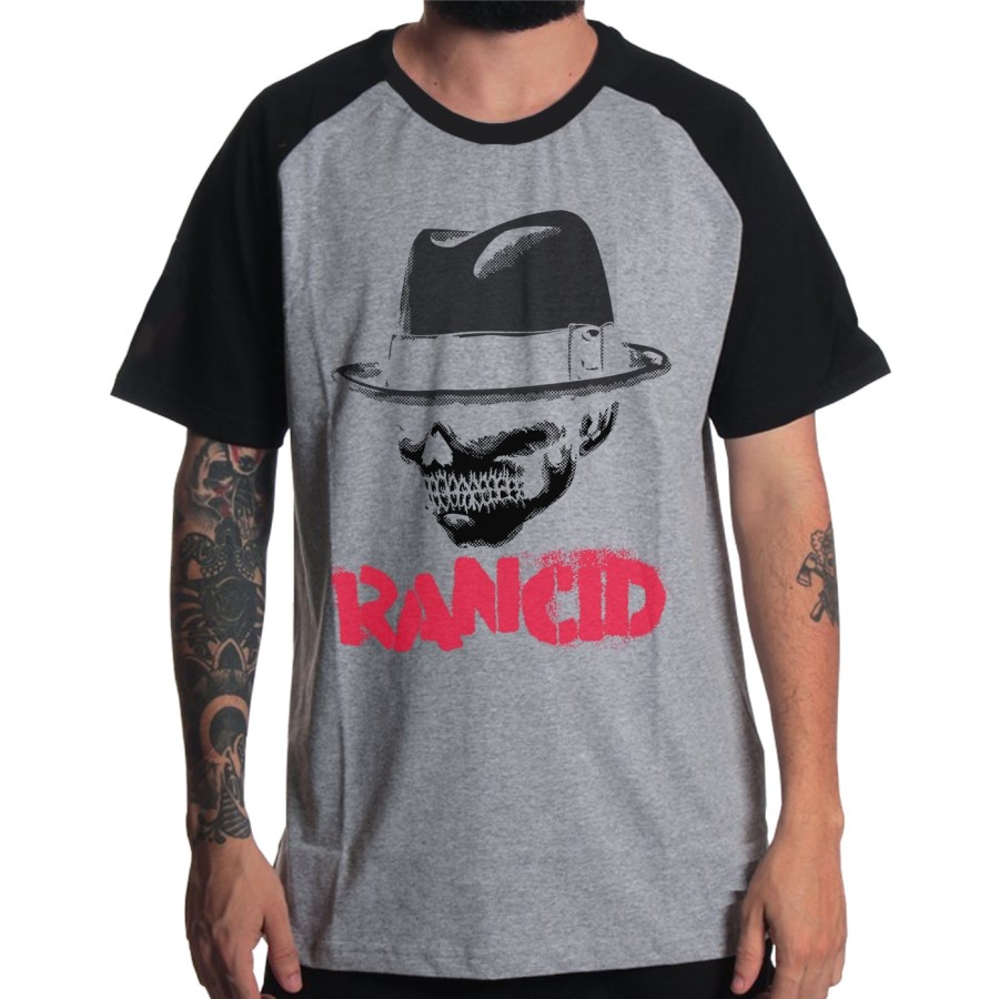 Rockwear Brasil - Camiseta Raglã Rancid Rockwear Preta