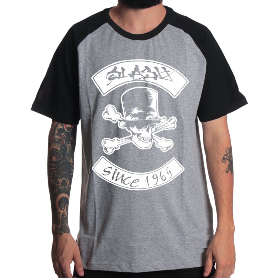 Rockwear Brasil - Camiseta Raglã Slash 4 Rockwear Preta