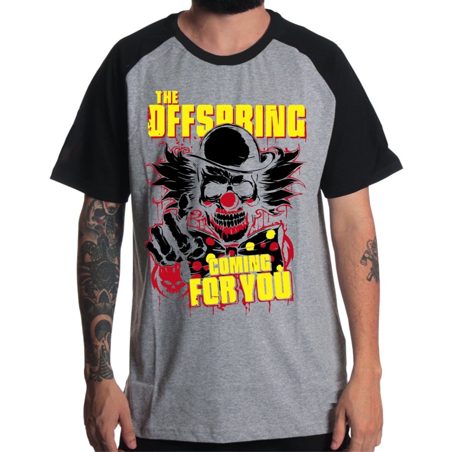 Rockwear Brasil - Camiseta Raglã The Offspring Rockwear Preta