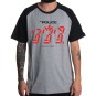 Rockwear Brasil - Camiseta Raglã The Police Rockwear Preta