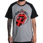 Rockwear Brasil - Camiseta Raglã The Rolling Stones 3 Rockwear Preta